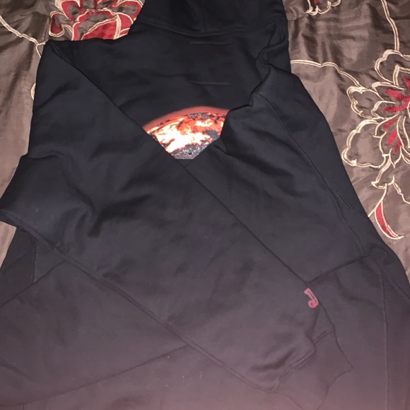 Juice wrld burning orange globe hoodie - Picture 2 of 4